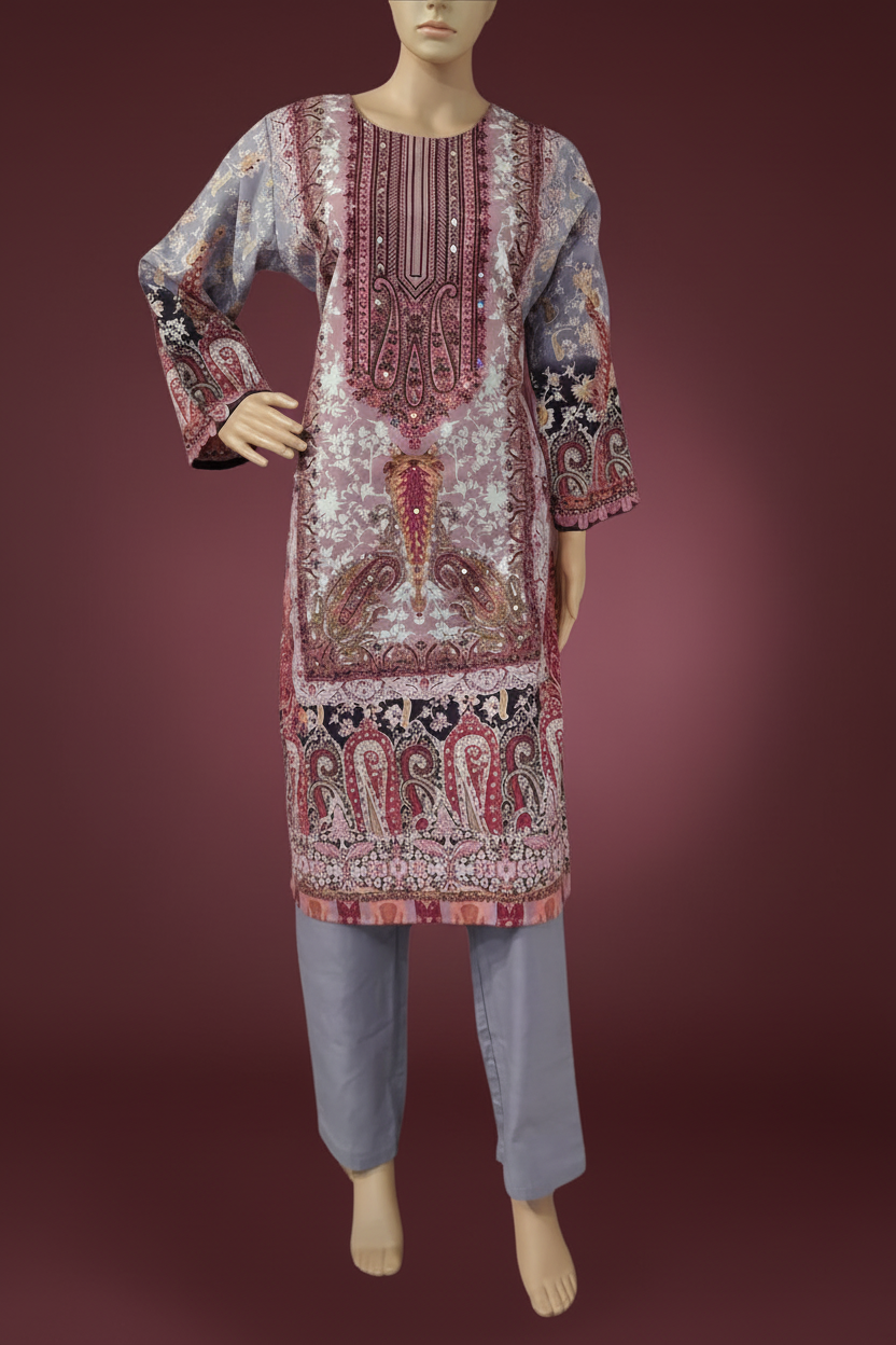 Grey Pakistani Suit