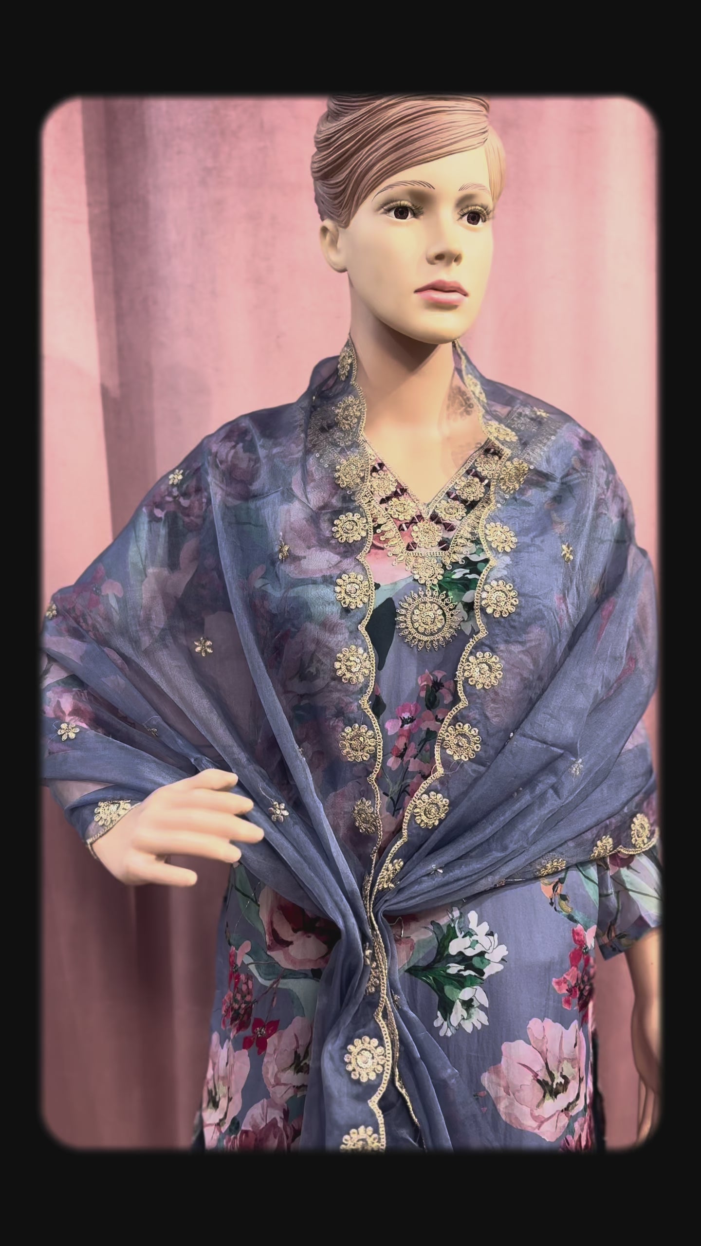 Blue-Floral-Kurta-Set-with-Dupatta